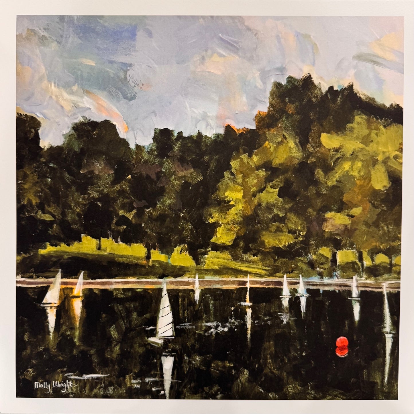 Central Park Boat Pond Giclee Paper Print